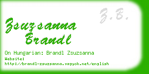 zsuzsanna brandl business card